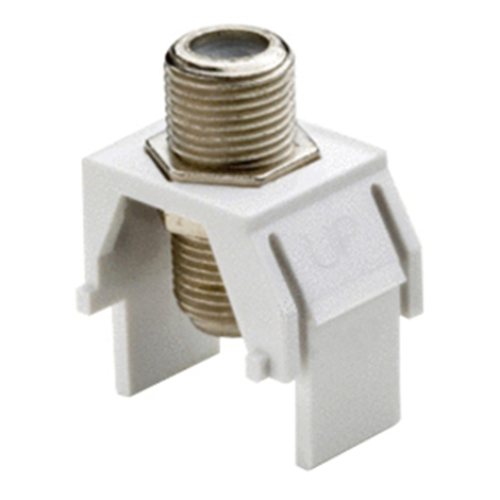 Legrand-On-Q Non-Recessed Nickel F-Connector, Nickel 50-Pack