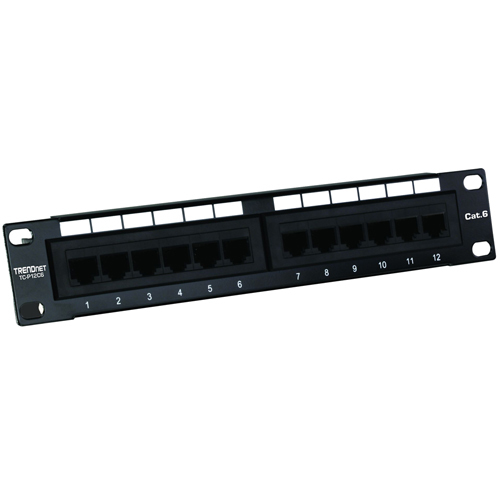 Trendnet Tc P12c6 Trendnet 12 Port Cat6a Shielded Wall Mount Patch Panel Adi