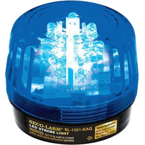 Enforcer Blue LED Strobe Light - 32 LEDs, Adjustable Flash Speeds and Patterns