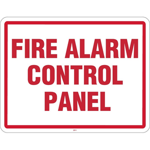 Maxwell 11" x 8.5" Fire Panel Sign