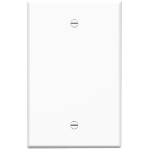 Legrand-On-Q Single Gang Oversized Wall Plate, Blank, White