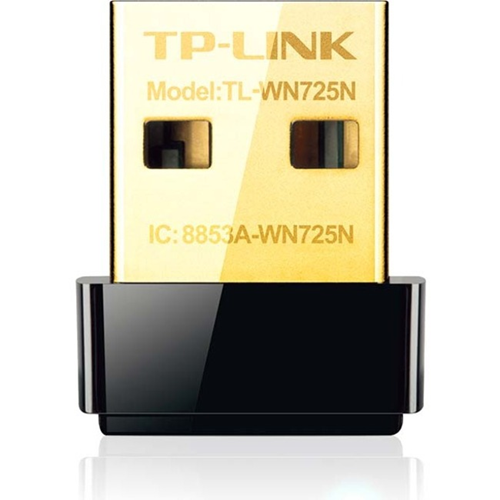 TP-LINK TL-WN725N Wireless N Nano USB Adapter, 150Mbps, Miniature Design, Plug in and Forget, Support Windows XP/Vista/7/8