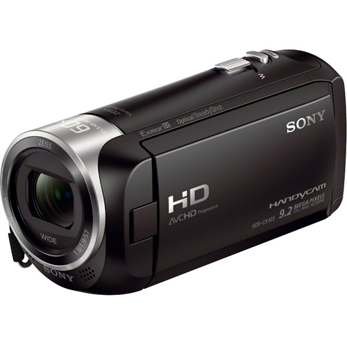 Sony Handycam CX405 Digital Camcorder - 2.7" LCD Screen - 1/5.8" Exmor R CMOS - Full HD - Black