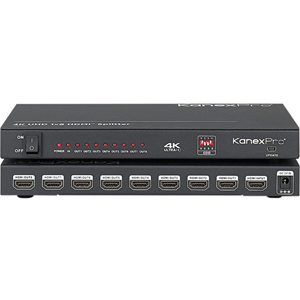 KanexPro 4K UHD 1x8 HDMI Distribution Amplifier w/ HDCP2.2