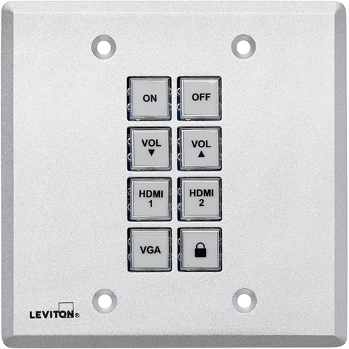 Leviton 8-Button Control Panel Wallplate