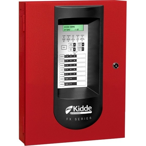 kidde 5 Zone Fire Alarm Panel Red 120VAC Power Source, 24VDC Output
