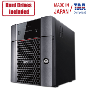 Buffalo TeraStation 3410DN Desktop 4 TB NAS Hard Drives Included (2 x 2TB, 4 Bay)