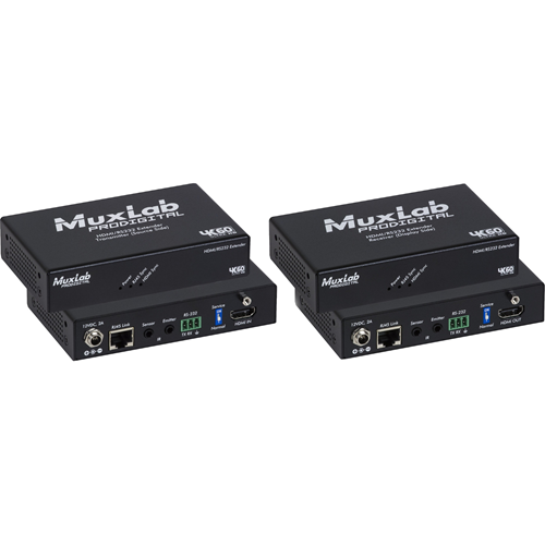 MuxLab HDMI/RS232 100m Extender Kit, HDBT, 4K/60