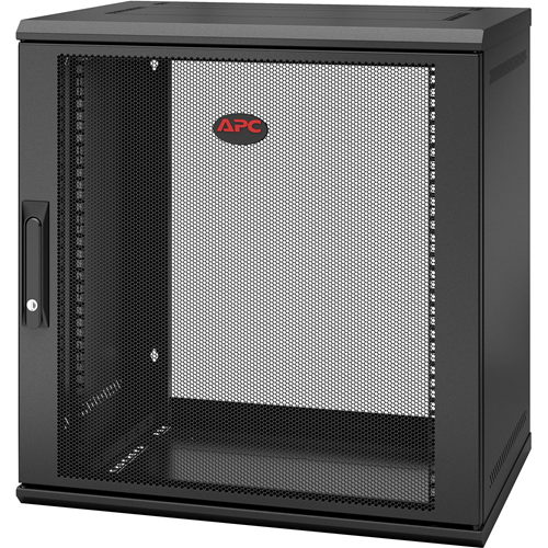 APC by Schneider Electric NetShelter WX 12U Single Hinged Wall-mount Enclosure 400mm Deep