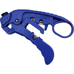 SIMPLY45 Adjustable LAN Cable Stripper for Shielded & Unshielded Cat7a/6a/6/5e - Blue