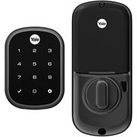 Yale Pro YRD156-ZW2-BSP SL Touchscreen Key-Free Deadbolt with Z-Wave Plus, Black Suede