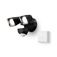 Ring 5W21X8-BEN0 Smart Lighting Floodlight Wired Kit, 1 Floodlight + Bridge, 2-Piece, Black