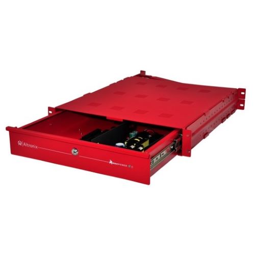 Altronix R1002ULADA Rack Mountable NAC Power Extender, 2 Class A or 4 Class B Outputs, 24VDC, Red Trove1R Enclosure