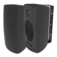 Adept Audio IO60 Indoor/Outdoor Wall Mountable, Surface Mount Speaker - Black