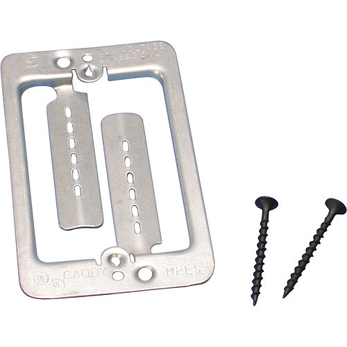 nVent CADDY MPLS Low Voltage Mounting Plate with Screws, 1-Gang