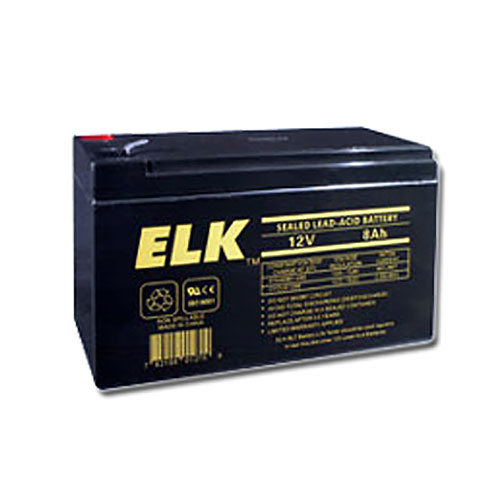ELK Sealed Lead Acid Battery, 12 V 8Ah