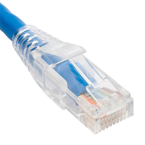 ICC ICPCSF05BL Patch Cord, CAT6, Clear Boot, Blue, 5Ft, 25-Pack