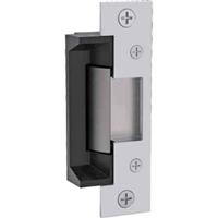 HES 5000C-12/24D-630 Door Electric Strike, 12/24 VDC, Satin Stainless Steel, With Faceplate, For Cylindrical Lockset