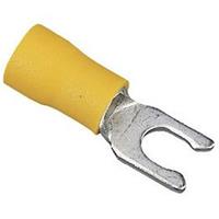 IDEAL 83-7111 Vinyl Insulated Spade Terminal, 22-18 AWG, #6 Stud, 25-Pack