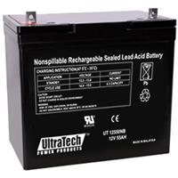 UltraTech IM-12550NB 12 Volt 55.0 Ah Sealed Lead Acid Battery - NB Terminal