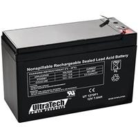 UltraTech IM-1272F1 12 Volt 7.0 Ah Sealed Lead Acid Battery - F1 ...