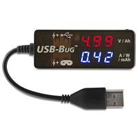 Triplett USB-Bug: Dual-output, Inline USB-A Tester