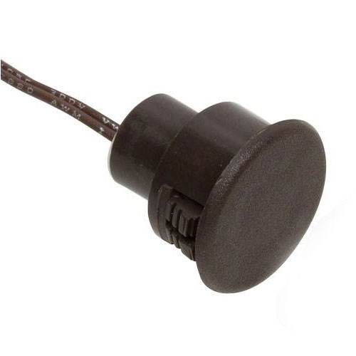 Nascom N1178CB/SW Recessed 3/4" Stubby Switch for Steel / Wood Doors, Wire Leads, Brown 