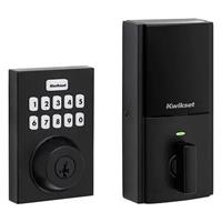 Kwikset HC620 CNT ZW700 Home Connect 620 Contemporary Keypad Connected Smart Lock with Z-Wave Technology, Matte Black