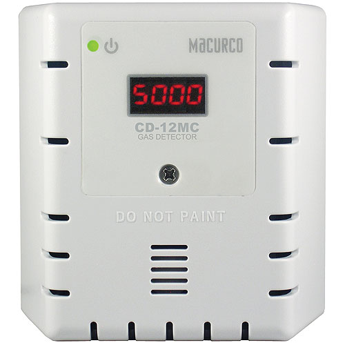 Macurco CD-12MC 12 Series Carbon Dioxide CO2 Fixed Gas Detector, Manual Calibration Only, 100-240V, White