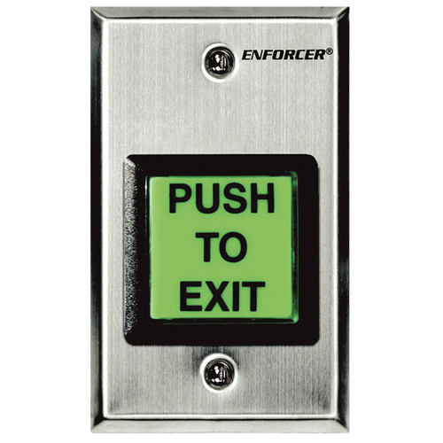 Enforcer Illuminated Push-to-Exit Plates with Built-In Timers