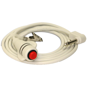 TekTone SF301A Tek-CARE  Single Push-Button Call Cord, 7ft. Cord with 1/4 in. Plug-In Phono Jack