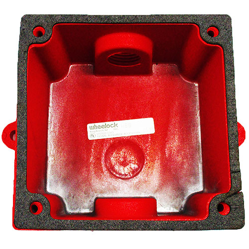 Cooper WBB-R Mounting Box for Bell, Speaker, Horn - Red