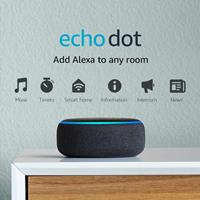 Amazon B07FZ8S74R Echo Dot (3rd Gen) Smart Speaker with Alexa, Charcoal
