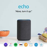 Amazon B07NFTVP7P Echo (3rd Gen) Smart Speaker with Alexa, Charcoal