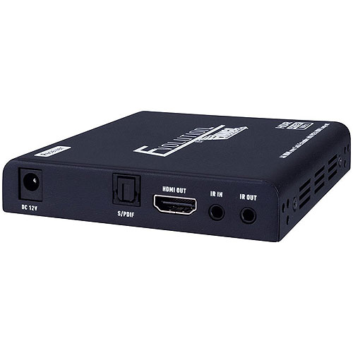 Vanco EVEX4K70 4K HDMI Extender with Digital Audio Breakout, HDMI Loop-out, IR and PoE