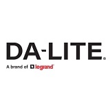 Da-Lite 78445 T-Bar Clips for Model B or Slimline Screens, 1-Pair, White