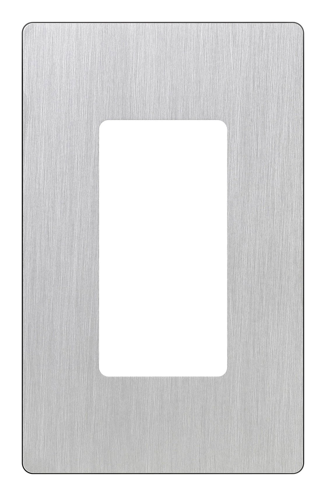 Lutron CW-1-SS Claro 1 Gang Wall Plate for Decorator / Designer Paddle Switches and Dimmers, Gloss Finish, Stainless Steel