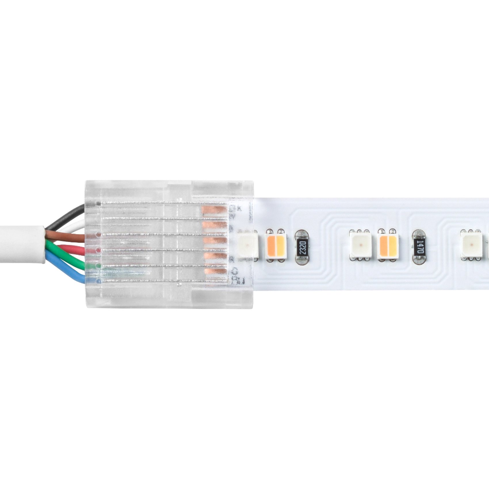 Lutron LU-CK1-6W 6-Pin Wire / Tape Connectors for Lumaris RGB + Tunable White LED Tape Light, Wireless Clear Connect Type X