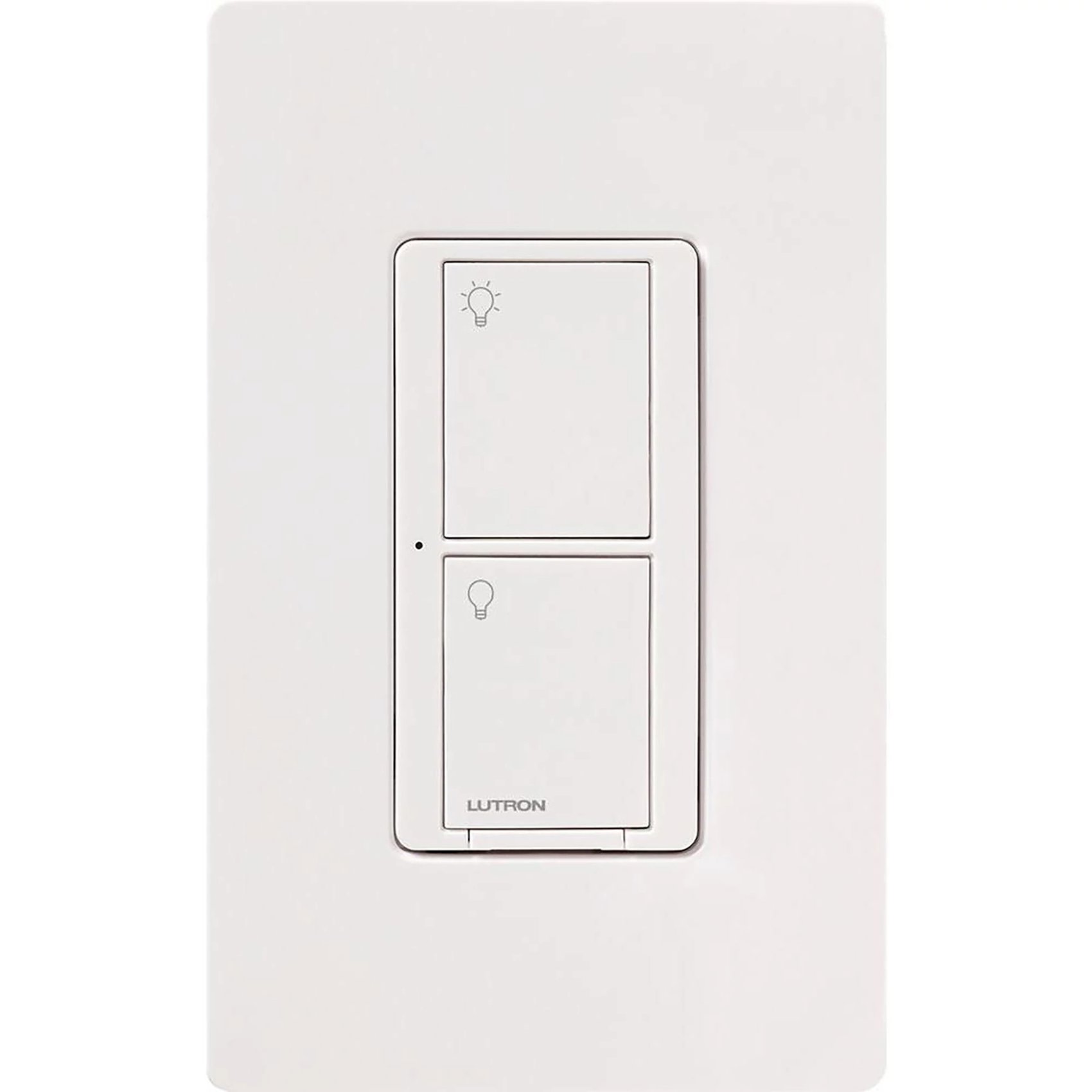Lutron PD-5WS-DV-WH Caseta In-Wall Smart Switch PRO, No Neutral Required, 5A Lighting or 3A General Fan Load, 120 / 277V, Single Pole / 3-Way, PD-5WS-WH, White