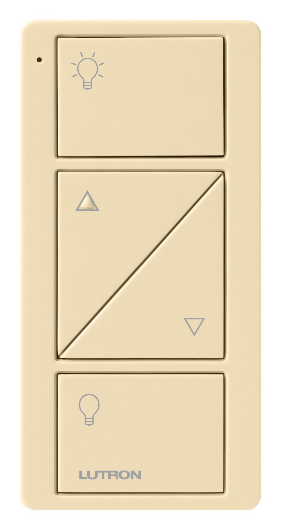 Lutron PJ2-2BRL-GIV-L01 2-Button with Raise / Lower, Pico Smart Remote, with Light Icons, Ivory