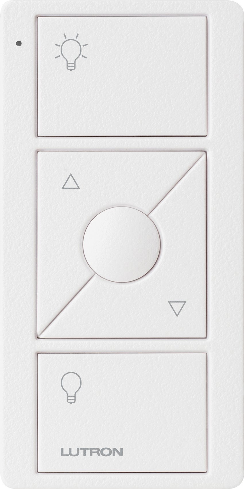 Lutron PJ2-3BRL-TSW-L01 Original 3-Button Pico Smart Remote with Raise / Lower and Preset, with Light Icons, Snow White