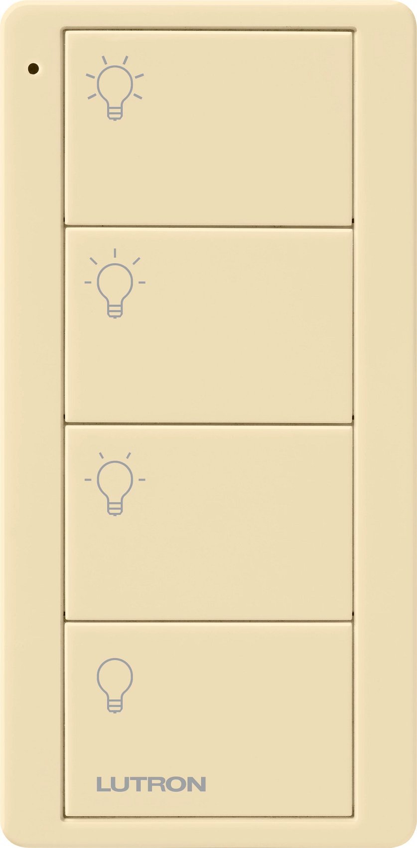 Lutron PJ2-4B-GIV-L31 4-Button, Scene Control, Pico Smart Remote, with Light Icons, Ivory