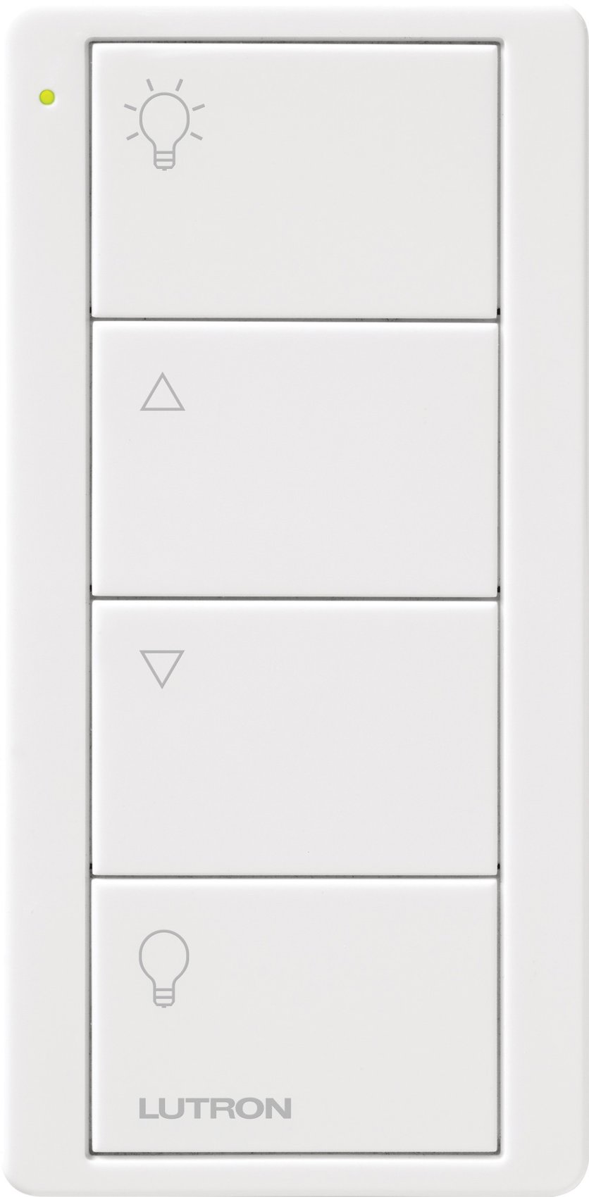 Lutron PJ2-4B-WH-L01P 4-Button Zone Control, Pico Smart Remote, with Light Icons, PJ2-4B-WH-L01, White