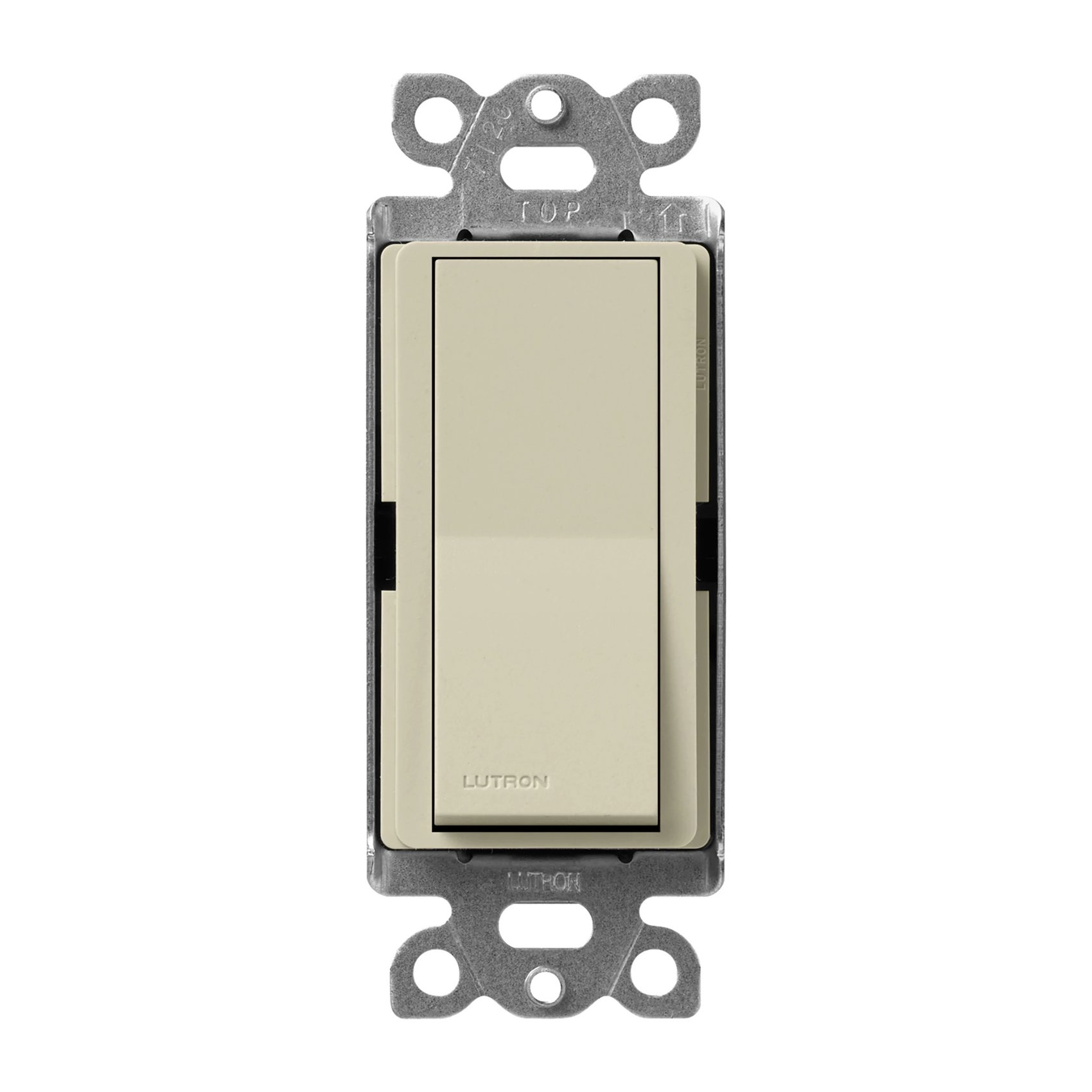 Lutron SC-1PS-CY Claro Single Pole, On / Off Rocker Switch, 15A, Satin Finish, Clay