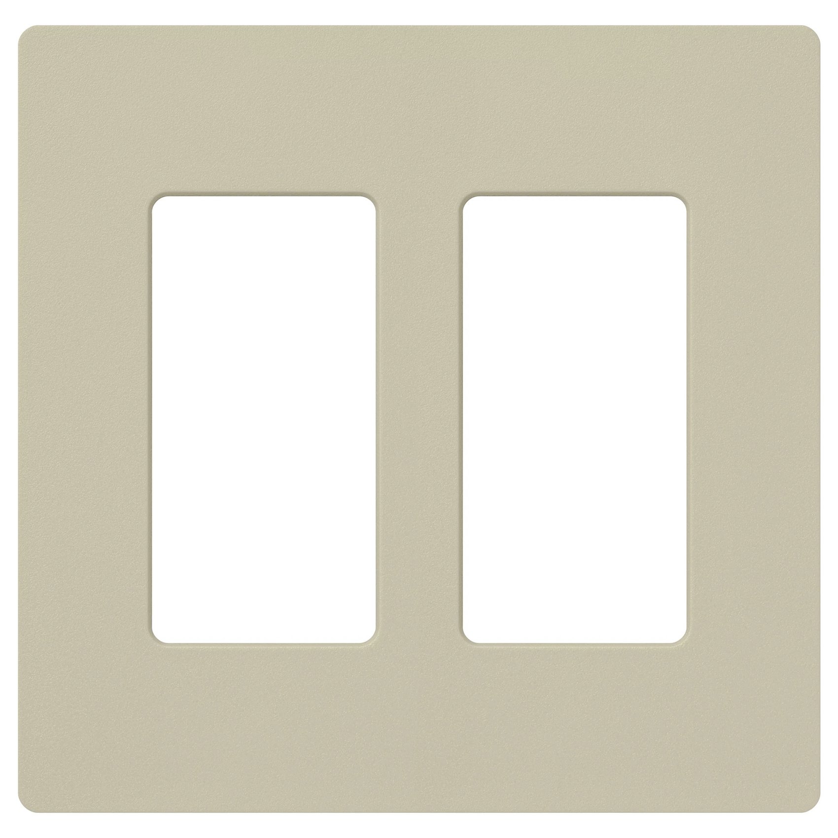 Lutron SC-2-CY Claro 2 Gang Wall Plate for Decorator-Style Dimmers, Switches, and Outlets, Satin Finish, Clay