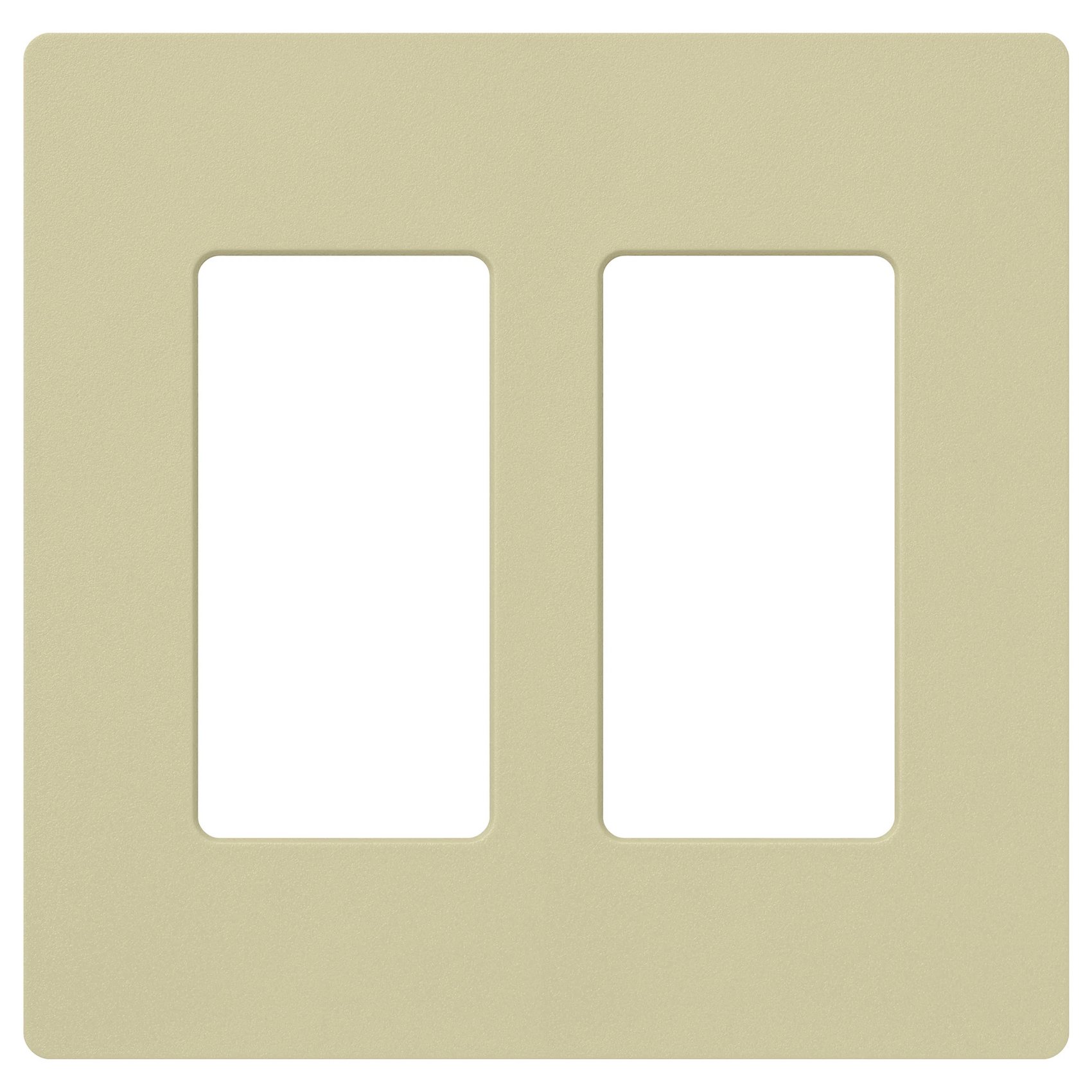 Lutron SC-2-SA Claro 2 Gang Wall Plate for Decorator-Style Dimmers, Switches, and Outlets, Satin Finish, Sage