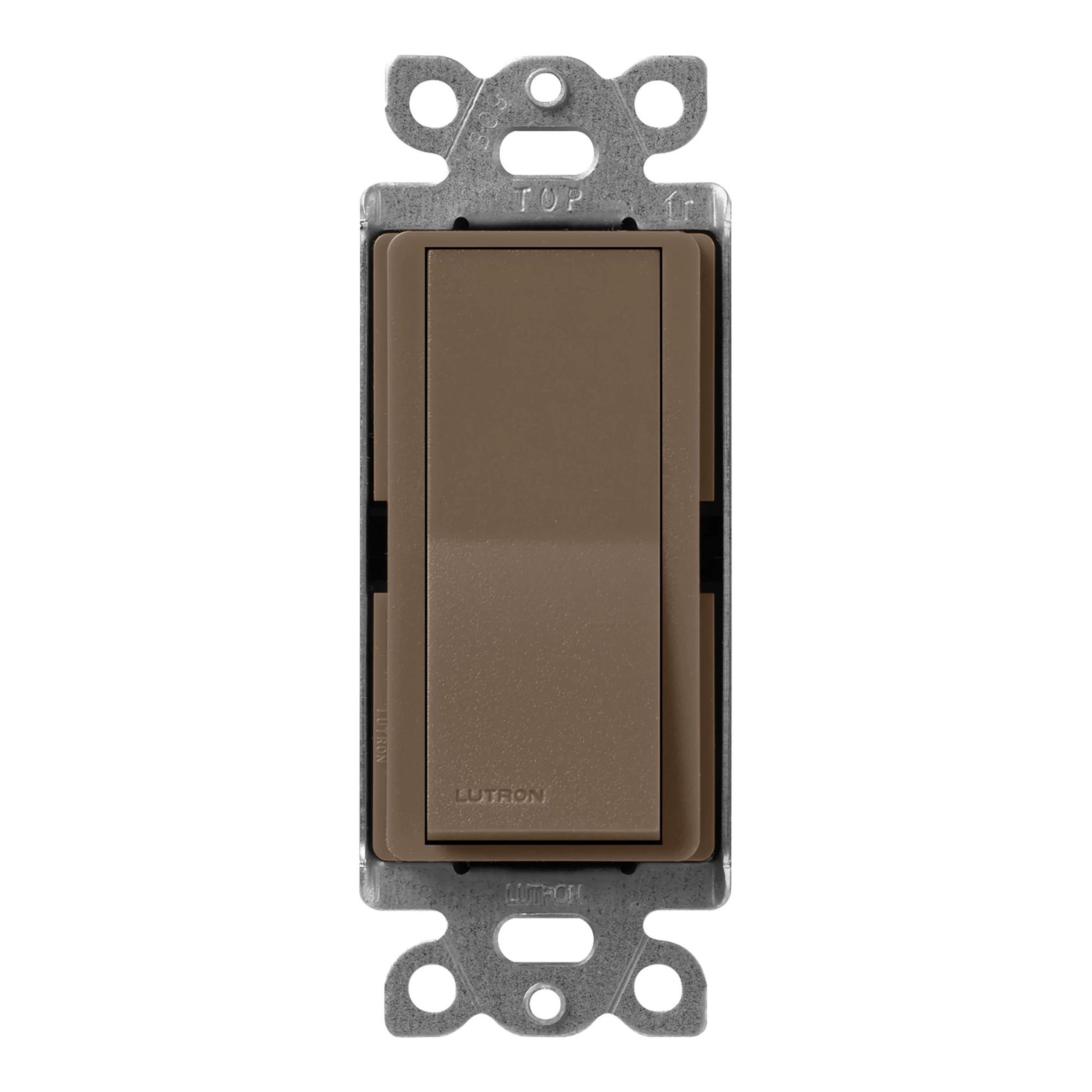 Lutron SC-3PS-EP Claro Single Pole / 3-Way, On / Off Rocker Switch, 15A, Satin Finish, Espresso