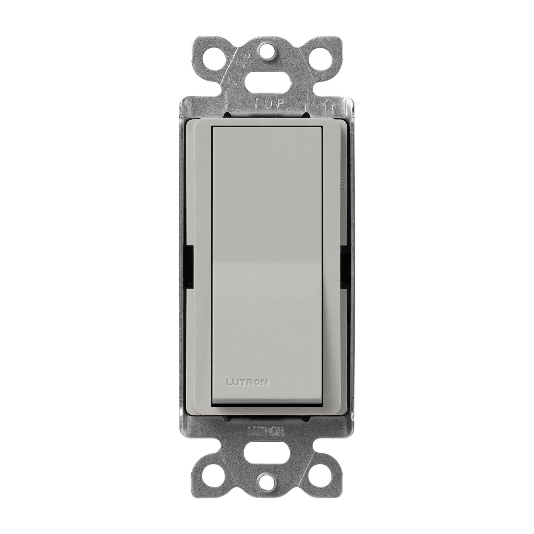 Lutron SC-3PS-PB Claro Single Pole / 3-Way, On / Off Rocker Switch, 15A, Satin Finish, Pebble