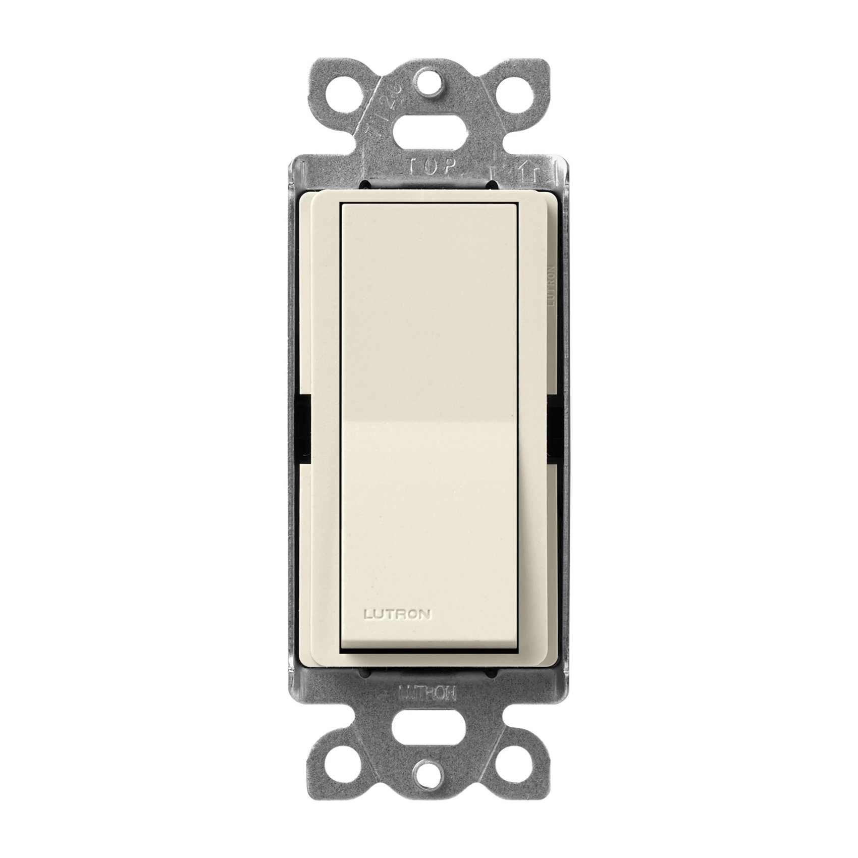 Lutron SC-3PS-PM Claro Single Pole / 3-Way, On / Off Rocker Switch, 15A, Satin Finish, Pumice
