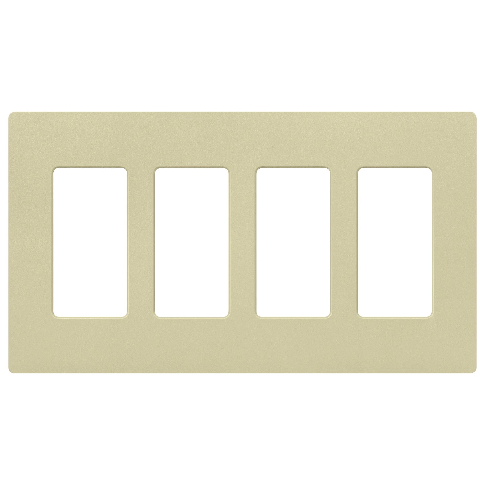 Lutron SC-4-SA Claro 4 Gang Wall Plate for Decorator-Style Dimmers, Switches, and Outlets, Satin Finish, Sage